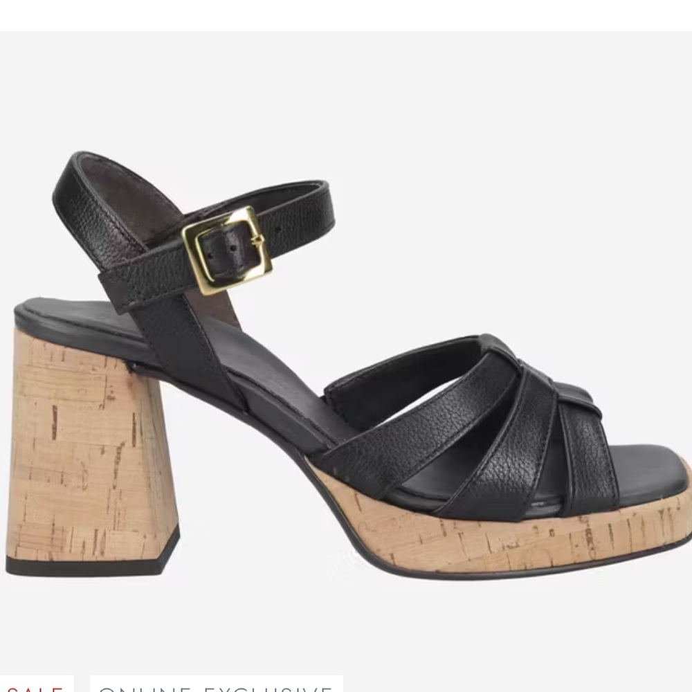 paul green
TINA SANDAL
$429 size U.K 5.5 US 8 NEW 
Color — Black Leather 3 1/5”